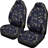 Vintage Sweet Pea Pattern Print Universal Fit Car Seat Covers 102422