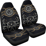 Vintage Taurus Zodiac Sign Print Universal Fit Car Seat Covers 102422