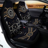 Vintage Taurus Zodiac Sign Print Universal Fit Car Seat Covers 102422