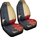 Vintage Texas Flag Print Universal Fit Car Seat Covers 102422