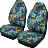 Vintage Toucan Pattern Print Universal Fit Car Seat Covers 102422