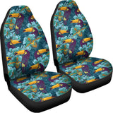 Vintage Toucan Pattern Print Universal Fit Car Seat Covers 102422