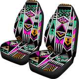 Vintage Tribal Aztec Pattern Print Universal Fit Car Seat Covers 102422