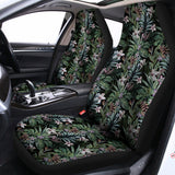 Vintage Tropical Floral Print Universal Fit Car Seat Covers 102422