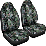 Vintage Tropical Floral Print Universal Fit Car Seat Covers 102422