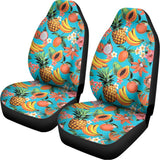 Vintage Tropical Fruits Pattern Print Universal Fit Car Seat Covers 102422