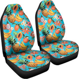 Vintage Tropical Fruits Pattern Print Universal Fit Car Seat Covers 102422