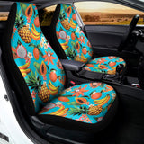 Vintage Tropical Fruits Pattern Print Universal Fit Car Seat Covers 102422