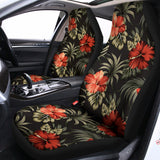 Vintage Tropical Hibiscus Floral Print Universal Fit Car Seat Covers 102422