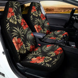 Vintage Tropical Hibiscus Floral Print Universal Fit Car Seat Covers 102422