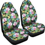 Vintage Tropical Jungle Hawaiian Print Universal Fit Car Seat Covers 102422
