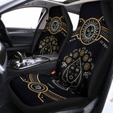 Vintage Virgo Zodiac Sign Print Universal Fit Car Seat Covers 102422