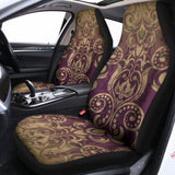 Vintage Western Damask Floral Print Universal Fit Car Seat Covers 102422