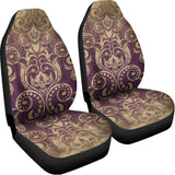 Vintage Western Damask Floral Print Universal Fit Car Seat Covers 102422