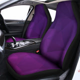 Violet Polygonal Geometric Print Universal Fit Car Seat Covers 102422