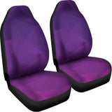 Violet Polygonal Geometric Print Universal Fit Car Seat Covers 102422