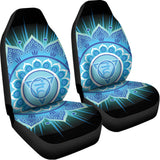 Vishuddha Chakra Mandala Print Universal Fit Car Seat Covers 102422