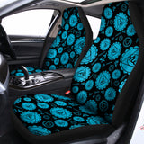 Vishuddha Chakra Pattern Print Universal Fit Car Seat Covers 102422