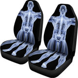 Vitruvian Man X-Ray Print Universal Fit Car Seat Covers 102422