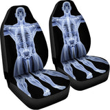 Vitruvian Man X-Ray Print Universal Fit Car Seat Covers 102422