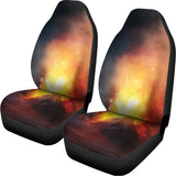 Volcano Eruption Print Universal Fit Car Seat Covers 102422