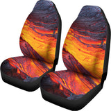 Volcano Lava Print Universal Fit Car Seat Covers 102422