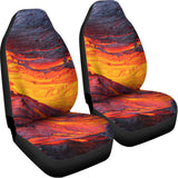 Volcano Lava Print Universal Fit Car Seat Covers 102422