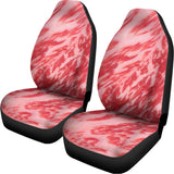 Wagyu Beef Meat Print Universal Fit Car Seat Covers 102422