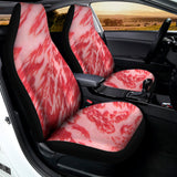 Wagyu Beef Meat Print Universal Fit Car Seat Covers 102422
