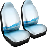 Water Wave Print Universal Fit Car Seat Covers 102422
