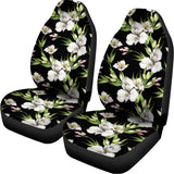 Watercolor Alstroemeria Pattern Print Universal Fit Car Seat Covers 102422