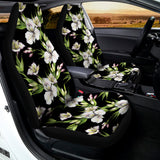 Watercolor Alstroemeria Pattern Print Universal Fit Car Seat Covers 102422