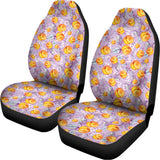 Watercolor Apricot Fruit Pattern Print Universal Fit Car Seat Covers 102422