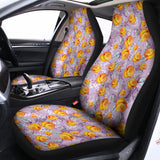 Watercolor Apricot Fruit Pattern Print Universal Fit Car Seat Covers 102422