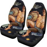 Watercolor Aquarius Zodiac Sign Print Universal Fit Car Seat Covers 102422