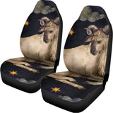 Watercolor Aries Zodiac Sign Print Universal Fit Car Seat Covers 102422