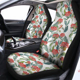 Watercolor Bouvardia Print Universal Fit Car Seat Covers 102422