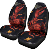 Watercolor Cancer Zodiac Sign Print Universal Fit Car Seat Covers 102422