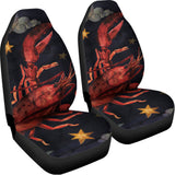 Watercolor Cancer Zodiac Sign Print Universal Fit Car Seat Covers 102422