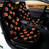 Watercolor Carnation Pattern Print Universal Fit Car Seat Covers 102422