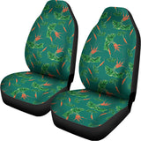 Watercolor Carrot Pattern Print Universal Fit Car Seat Covers 102422