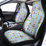 Watercolor Cartoon Cow Pattern Print Universal Fit Car Seat Covers 102422