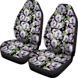 Watercolor Cattleya Pattern Print Universal Fit Car Seat Covers 102422