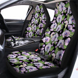 Watercolor Cattleya Pattern Print Universal Fit Car Seat Covers 102422