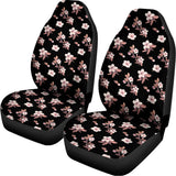 Watercolor Cherry Blossom Pattern Print Universal Fit Car Seat Covers 102422