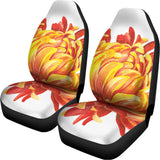 Watercolor Chrysanthemum Print Universal Fit Car Seat Covers 102422