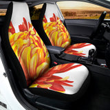 Watercolor Chrysanthemum Print Universal Fit Car Seat Covers 102422