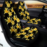 Watercolor Daffodil Flower Pattern Print Universal Fit Car Seat Covers 102422