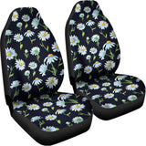 Watercolor Daisy Floral Pattern Print Universal Fit Car Seat Covers 102422
