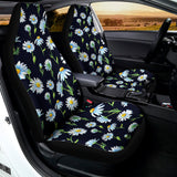 Watercolor Daisy Floral Pattern Print Universal Fit Car Seat Covers 102422